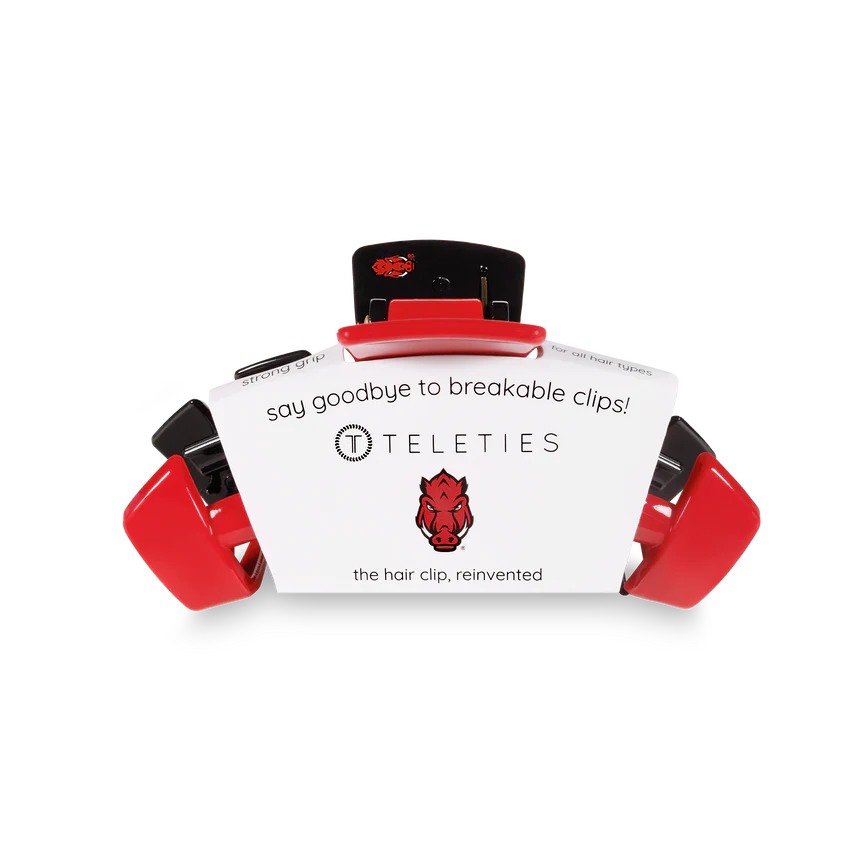 Medium Teleties Claw Clip - University of Arkansas