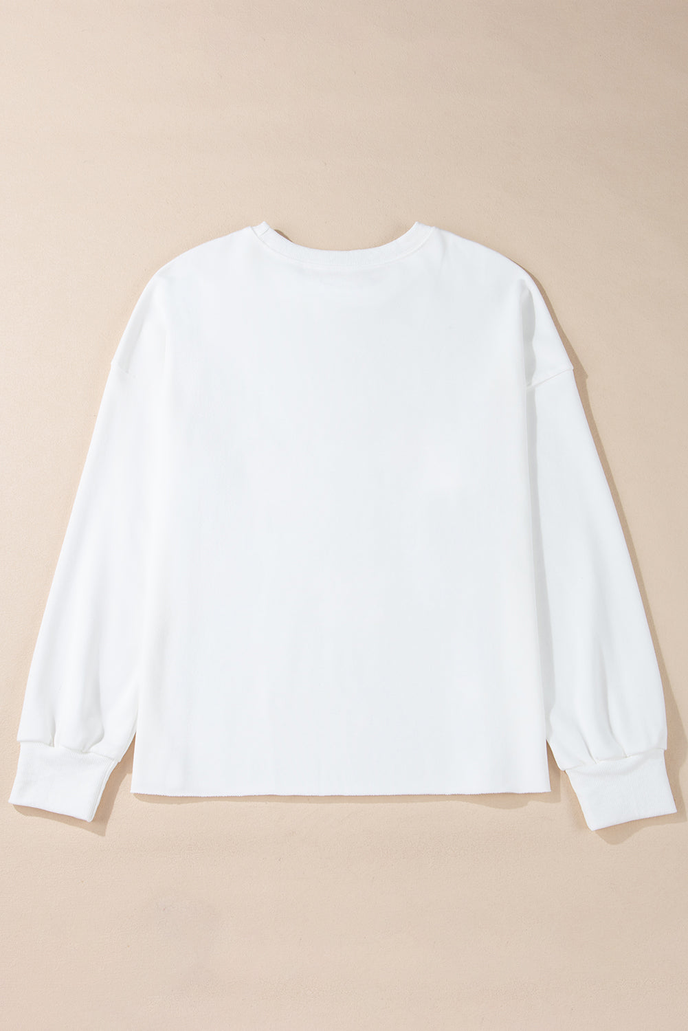 White Bow Print Sweatshirt (Ships in 2-3 Weeks)