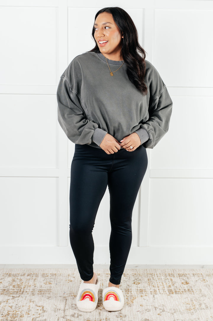 Beyond the Basics Pullover in Ash Black - 1/8