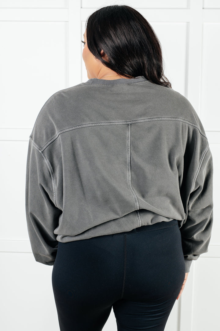 Beyond the Basics Pullover in Ash Black - 1/8