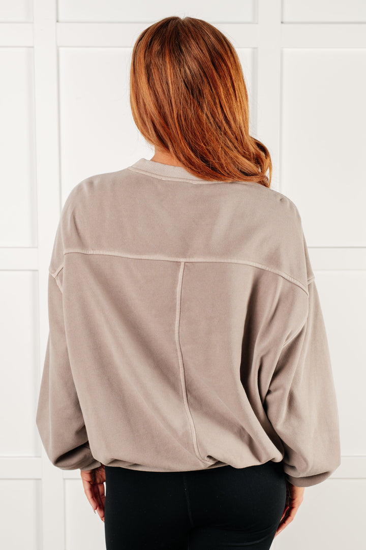 Beyond the Basics Pullover in Ash Mocha - 1/8