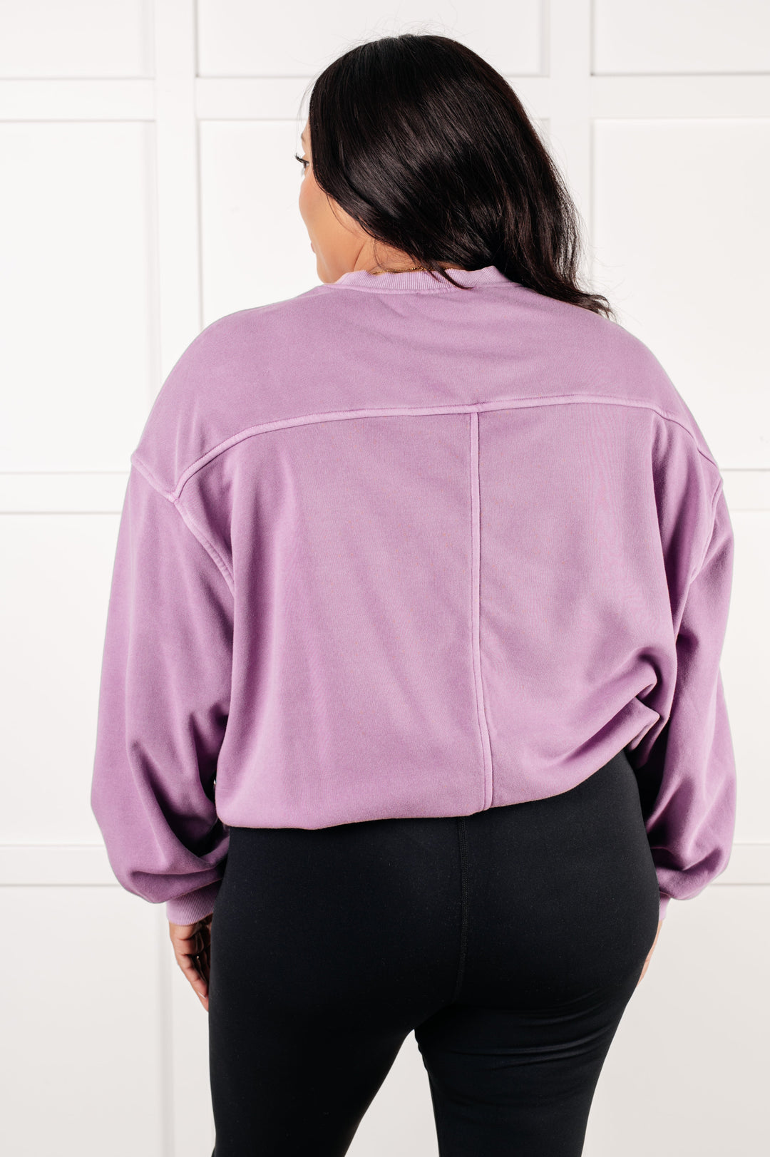 Beyond the Basics Pullover in Violet - 1/8