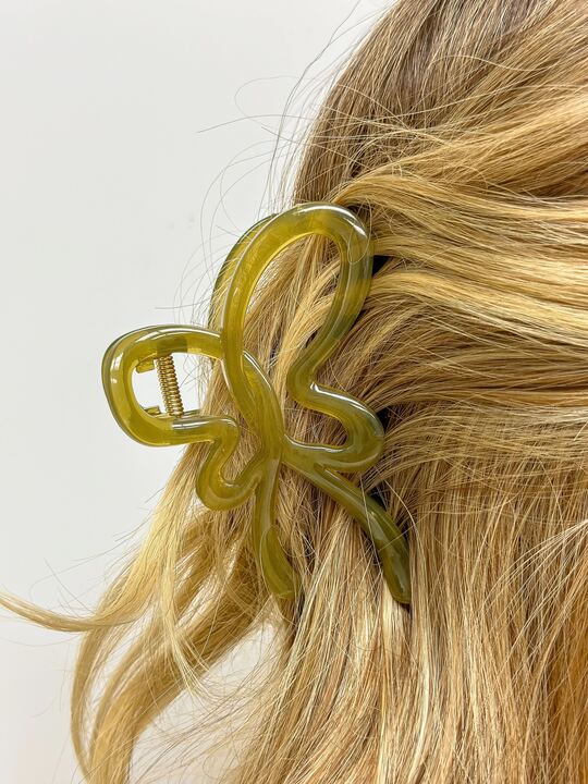 Butterfly Claw Clip - Olive