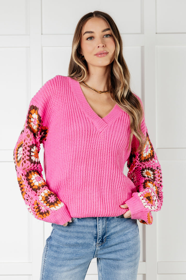 Can't Stop this Feeling V-Neck Knit Sweater - 12/31