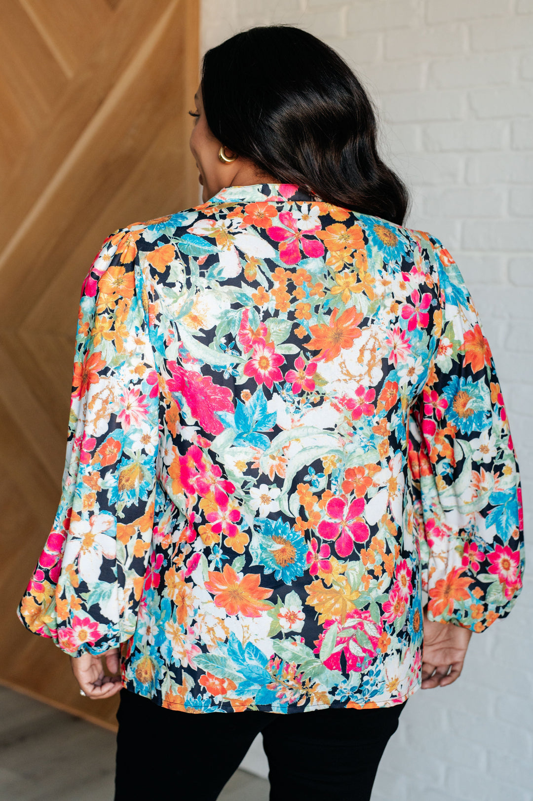 Carry Me Away Floral Peplum Blouse - 12/31