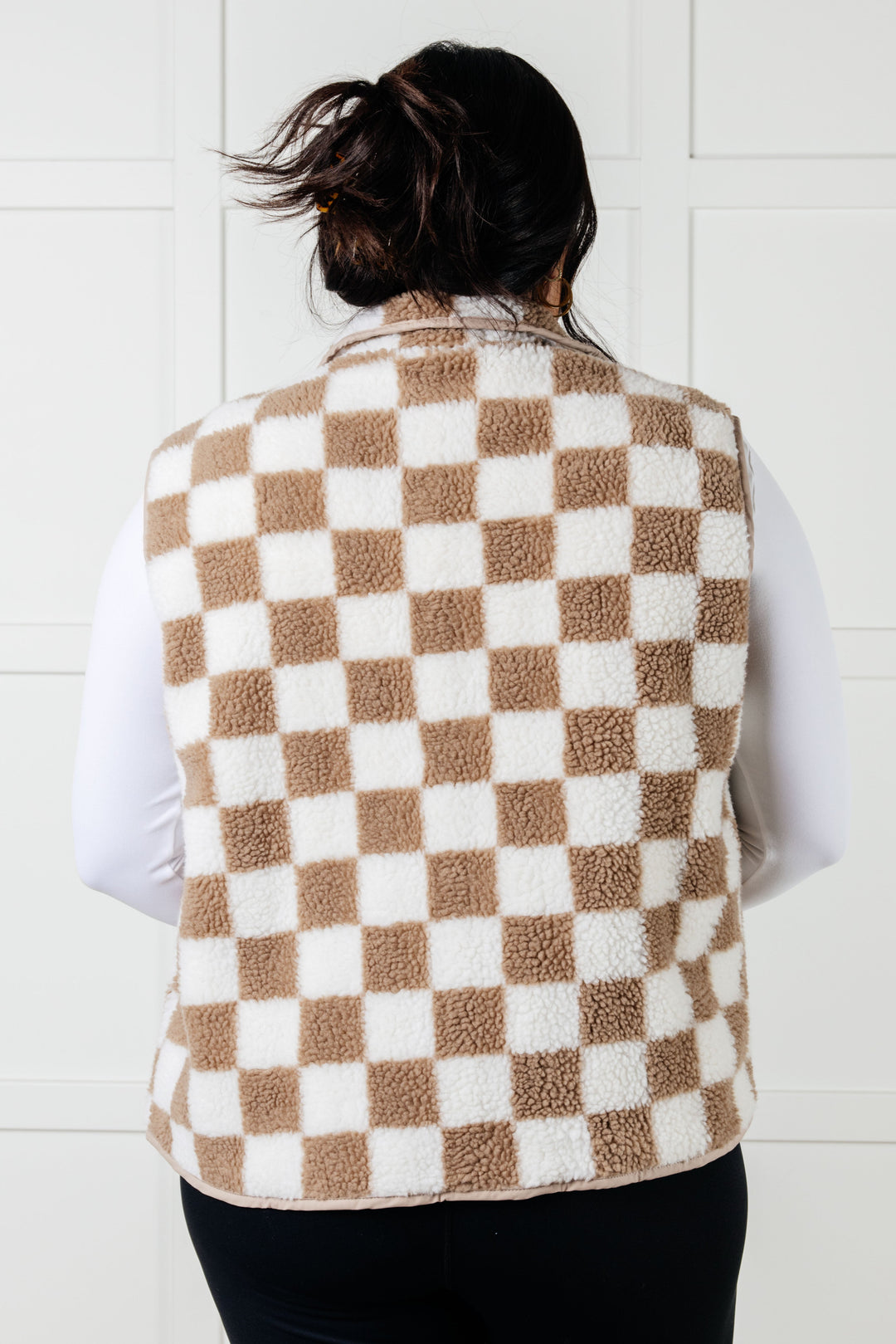 Check it Out Checkered Fleece Vest - 12/31