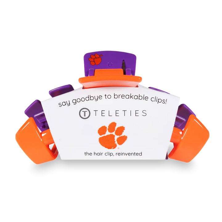 Large Teleties Claw Clip - Clemson University