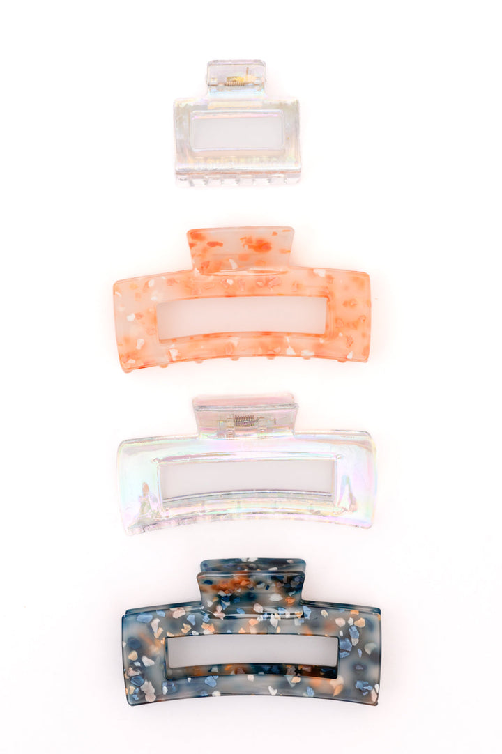 Confetti and Iridescent Clip Set of 4 - 1/1