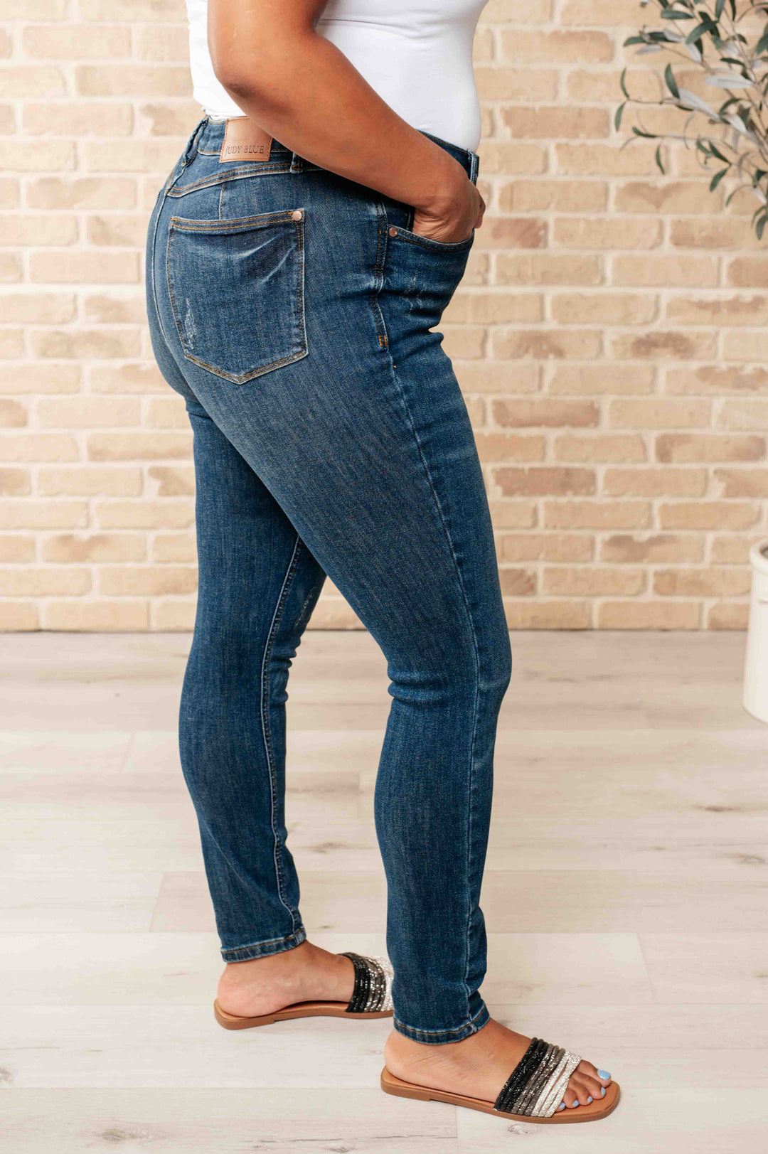 Cora High Rise Control Top Skinny Jeans by Judy Blue