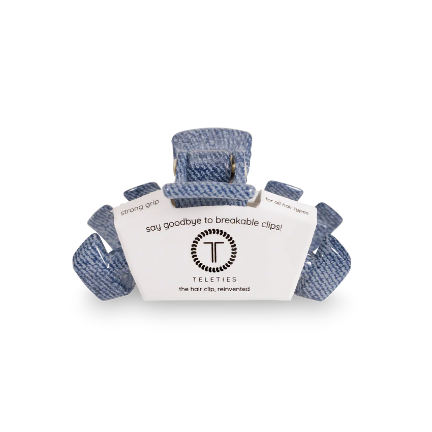 Tiny Teleties Claw Clip - Denim