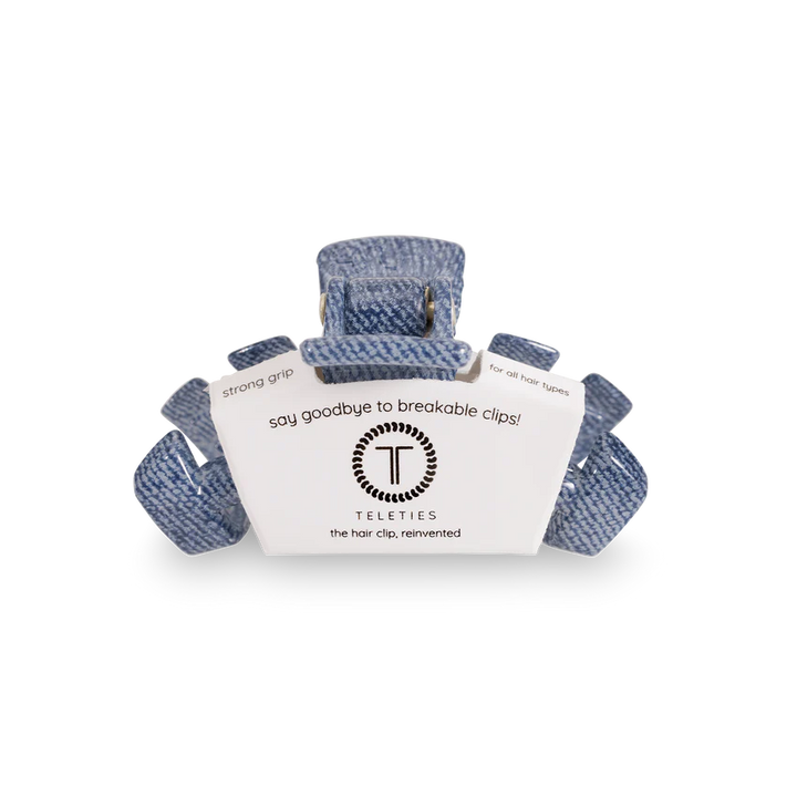 Tiny Teleties Claw Clip - Denim