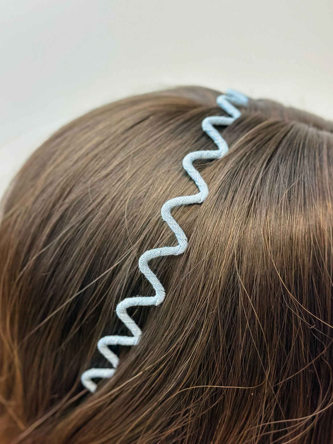 Denim Zigzag Dainty Headband