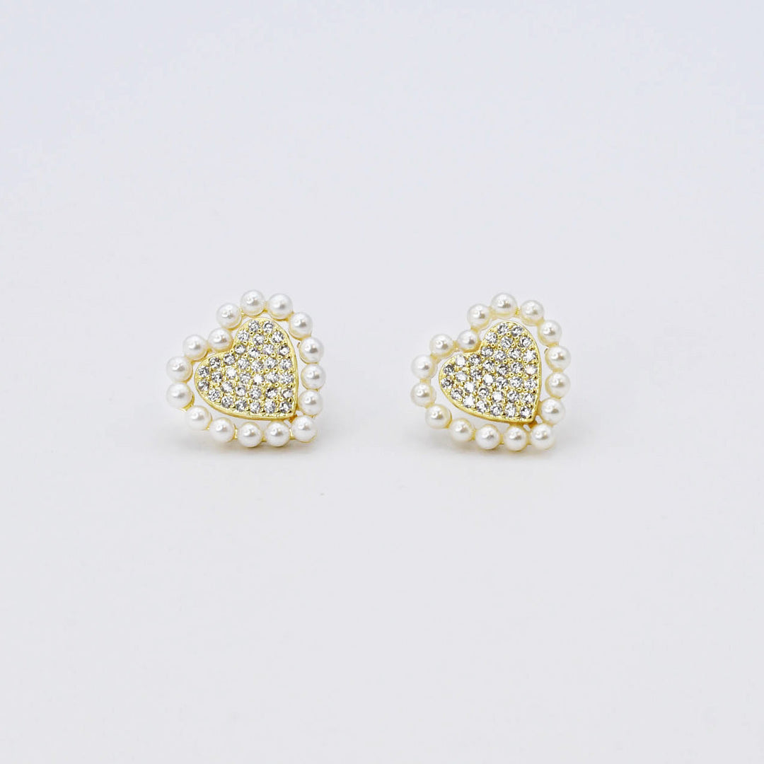 Eternal Heart Stud Earrings by Treasure Jewels