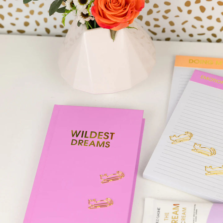 'Wildest Dreams' Lavender Hardcover Journal