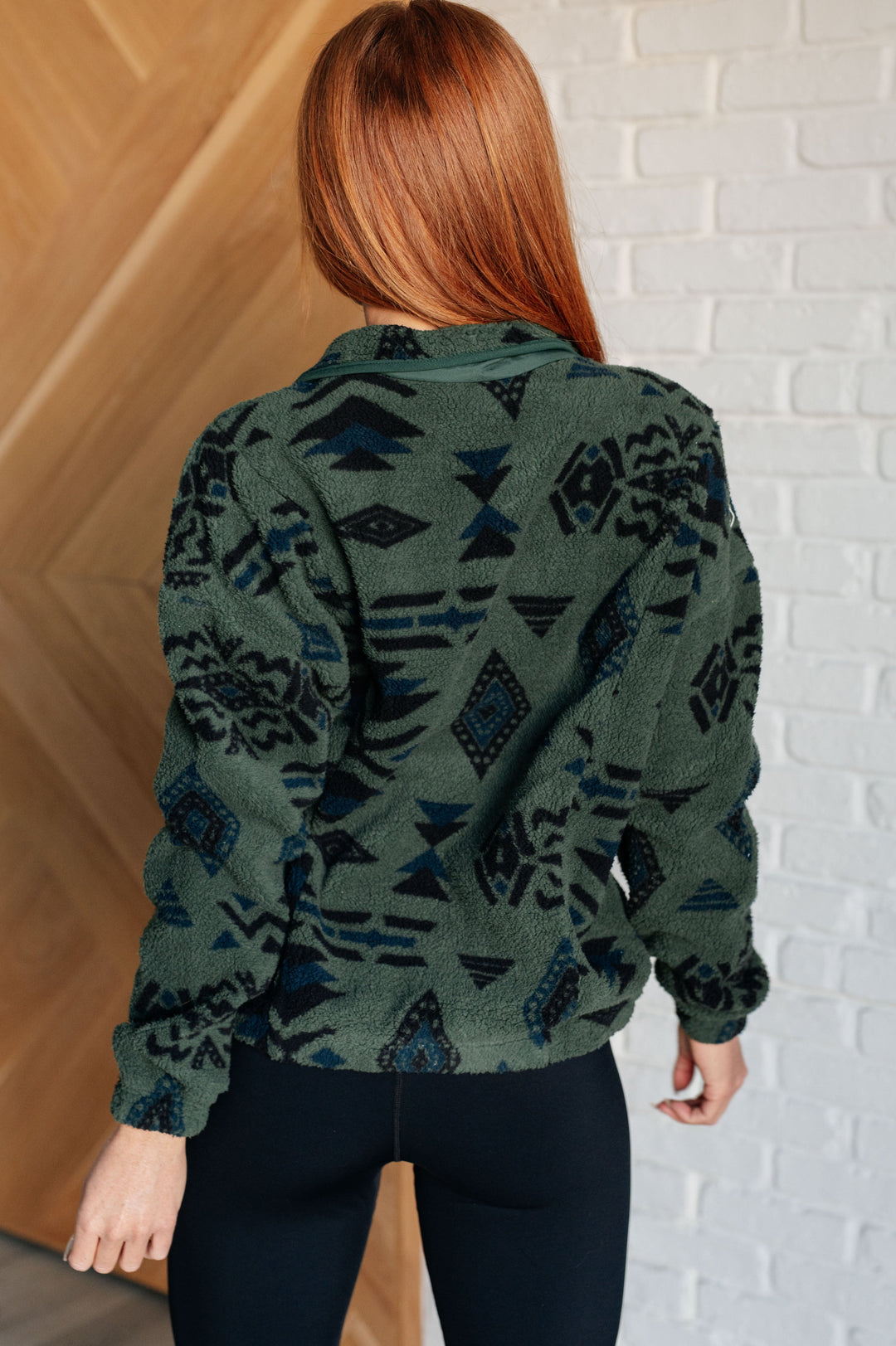 High Perspective Geometric Fleece Jacket - 12/5