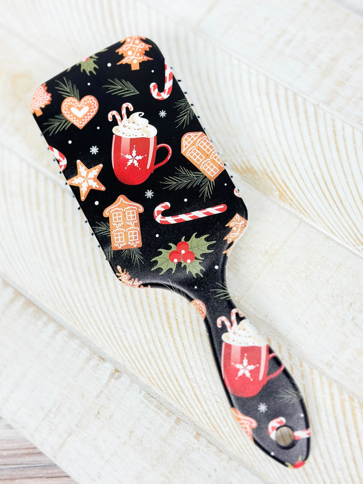 Holiday Printed Hair Brush