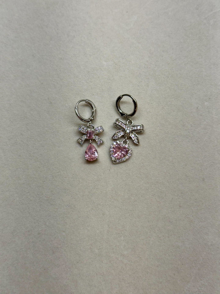 Silver Bow Dangle Charms by Treasure Jewels