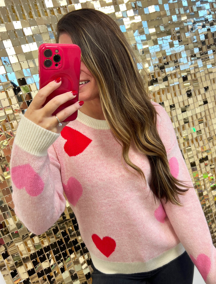 Natalie Heart Sweater (Ships in 2-3 Weeks)