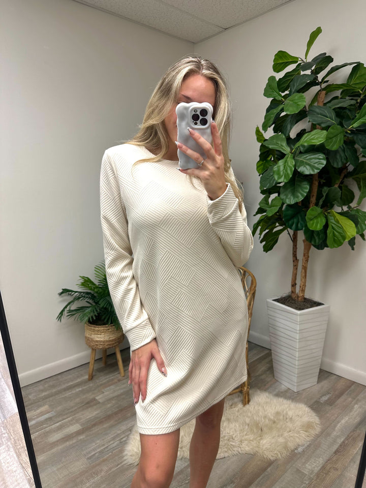 DOORBUSTER: Terri Textured Shift Dress (Ships 2-3 Weeks)