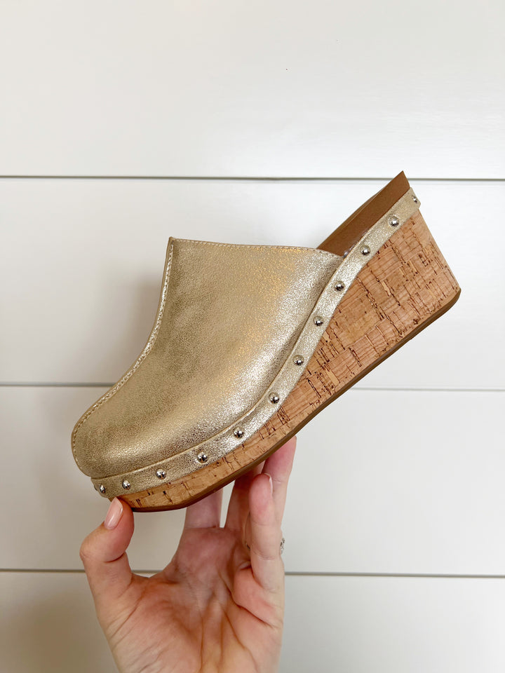 Marley Wedge by Corky’s - Antique Gold