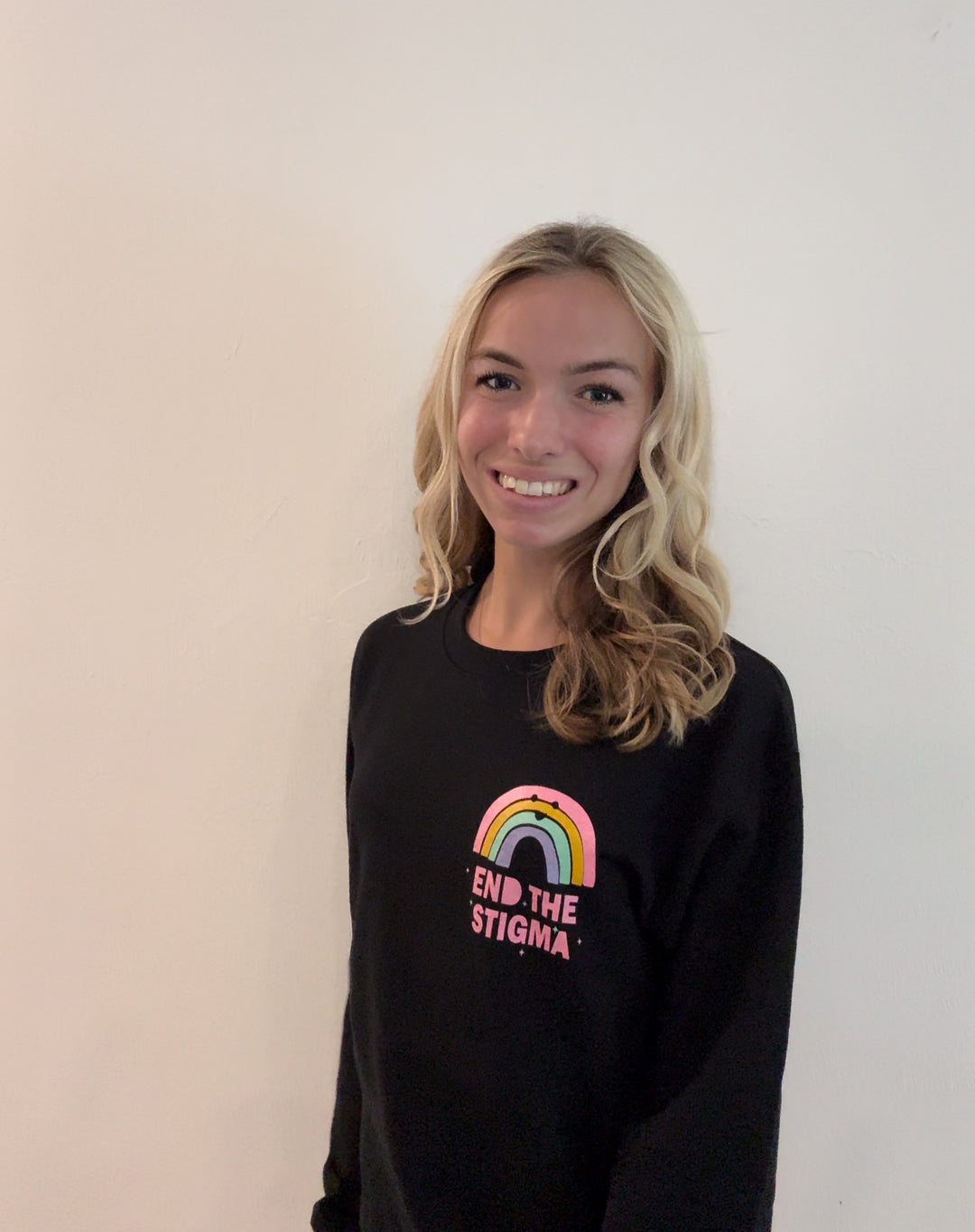 'Mental Health Matters' Multicolor Graphic Sweatshirt: Prep Obsessed x Weather With Lauren