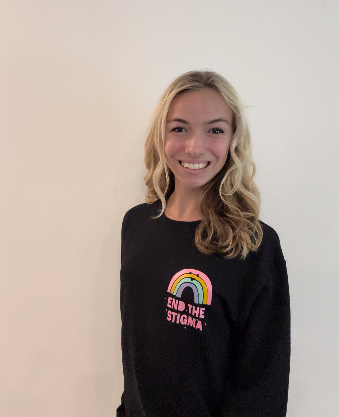 'Mental Health Matters' Multicolor Graphic Sweatshirt: Prep Obsessed x Weather With Lauren