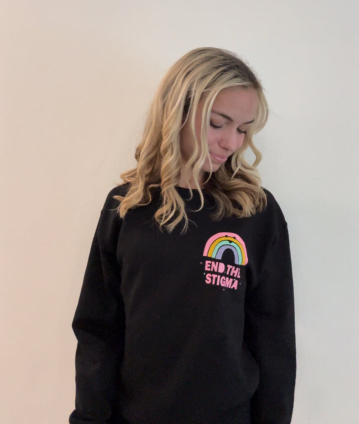 'Mental Health Matters' Multicolor Graphic Sweatshirt: Prep Obsessed x Weather With Lauren