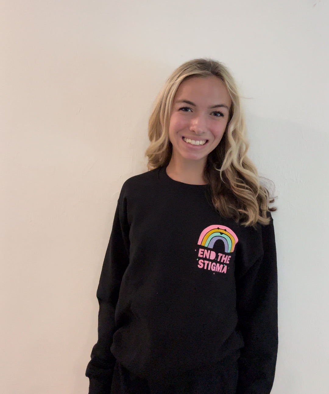 'Mental Health Matters' Multicolor Graphic Sweatshirt: Prep Obsessed x Weather With Lauren