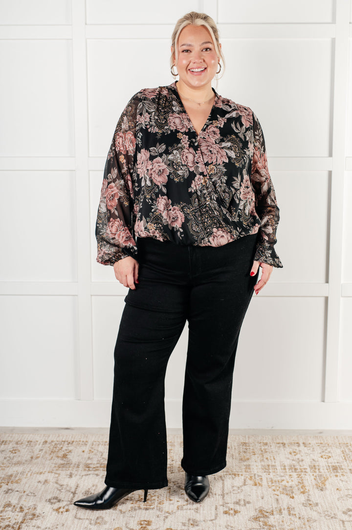 I Wish We Had it All Surplice Floral Blouse - 12/10