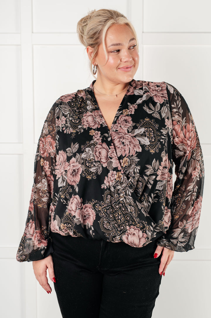 I Wish We Had it All Surplice Floral Blouse - 12/10