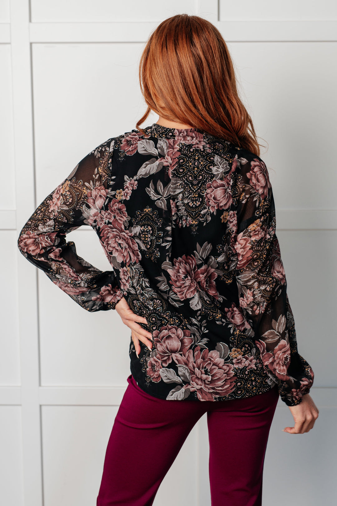 I Wish We Had it All Surplice Floral Blouse - 12/10