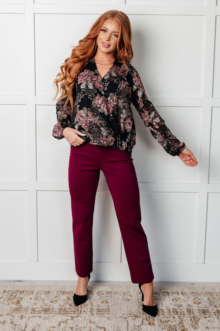 I Wish We Had it All Surplice Floral Blouse - 12/10