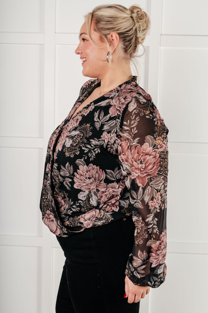 I Wish We Had it All Surplice Floral Blouse - 12/10