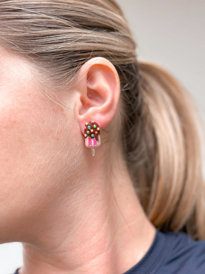 Ice Pop Embellished Stud Earrings