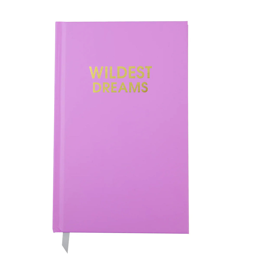 'Wildest Dreams' Lavender Hardcover Journal