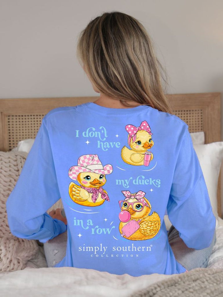 'I Don't Have My Ducks In A Row' Long Sleeve Tee by Simply Southern