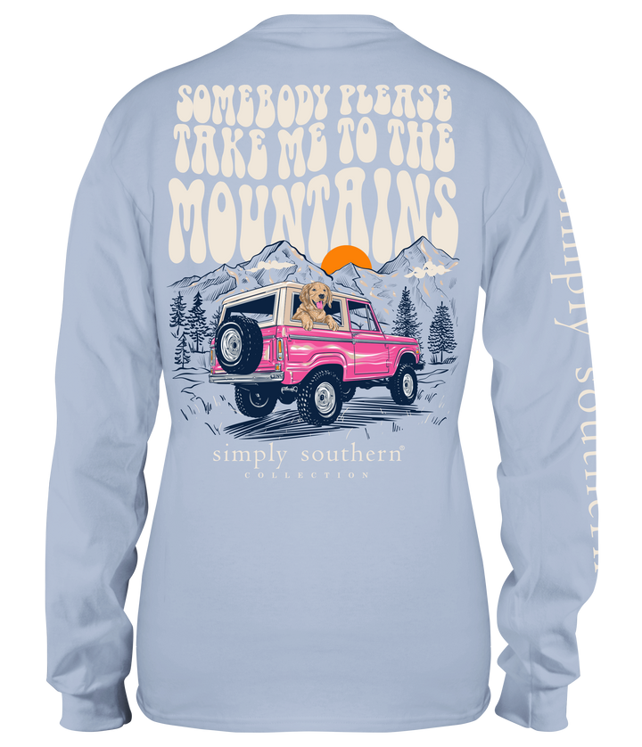 'Somebody Please Take Me To The Mountains' Long Sleeve Tee by Simply Southern