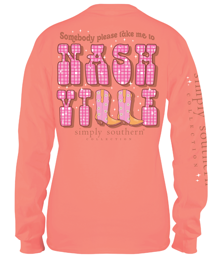 'Somebody Please Take Me To Nashville' Long Sleeve Tee by Simply Southern