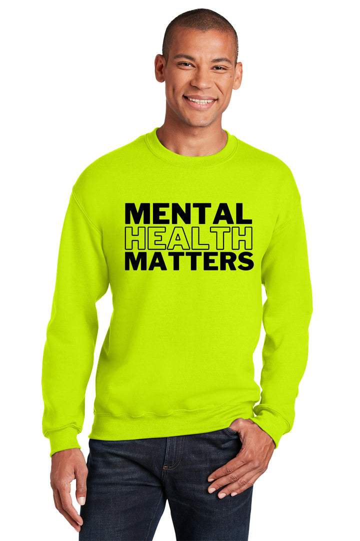 'Mental Health Matters' Block Printed Graphic Sweatshirt: Prep Obsessed x Weather With Lauren