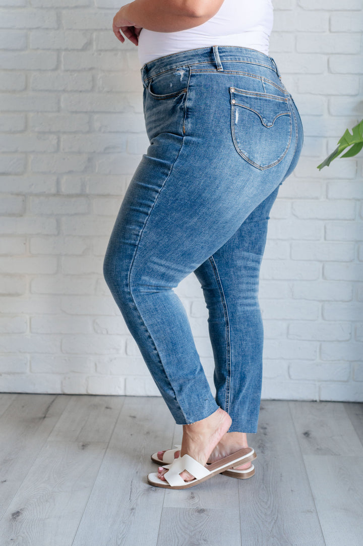 Nicole Tummy Control Skinny Jeans in Vintage Wash by Judy Blue