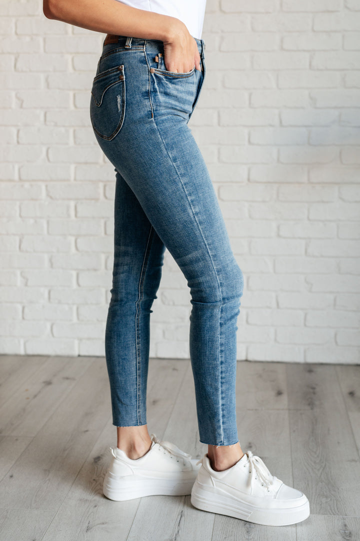 Nicole Tummy Control Skinny Jeans in Vintage Wash by Judy Blue