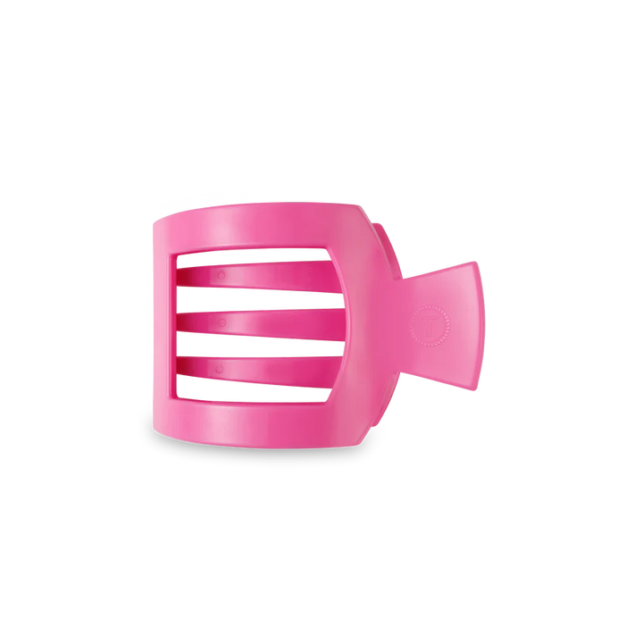 Medium Teleties Flat Square Clip - Paradise Pink