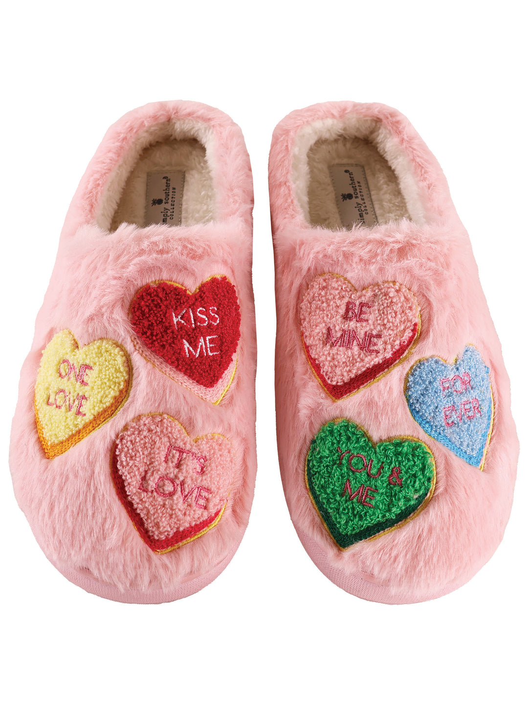 Candy Hearts Valentine's Slippers by Simply Southern