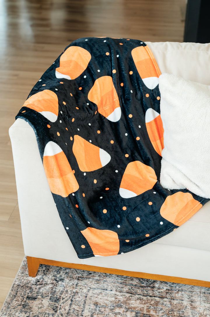 PREORDER: Halloween Fleece Blanket in Jumbo Candies (Ships Early October)