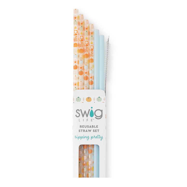 Pumpkin Spice Straw Set by Swig