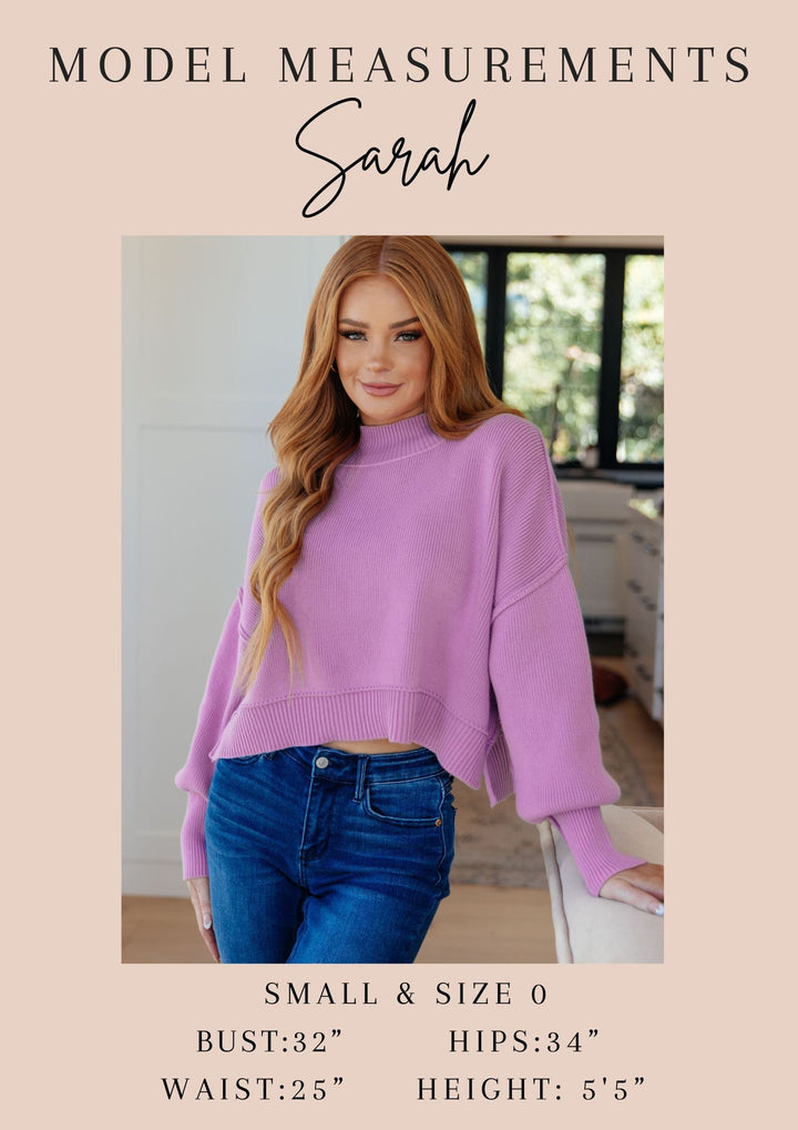 Beyond the Basics Pullover in Violet - 1/8