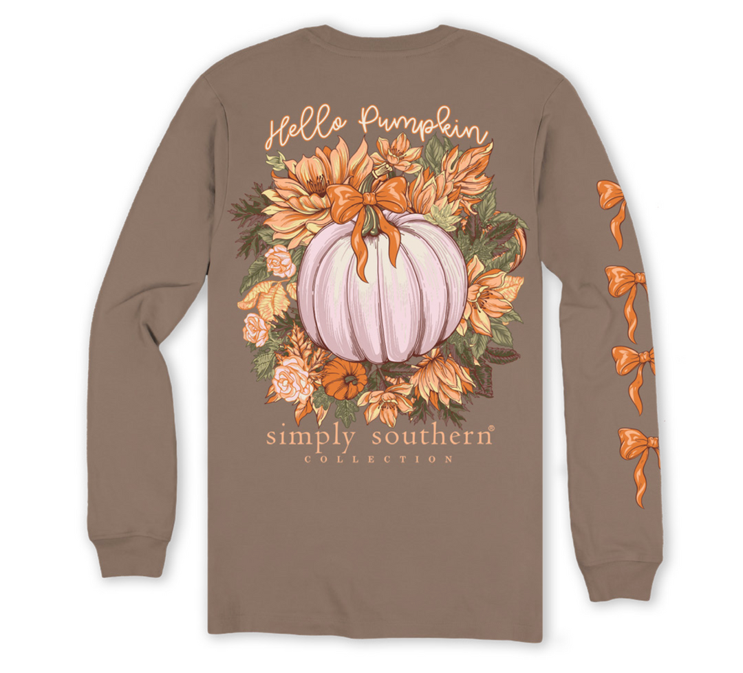 'Hello Pumpkin' Long Sleeve Tee by Simply Southern