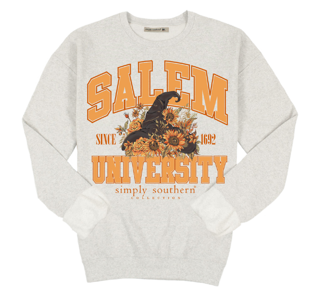 'Salem University' Crewneck Pullover by Simply Southern