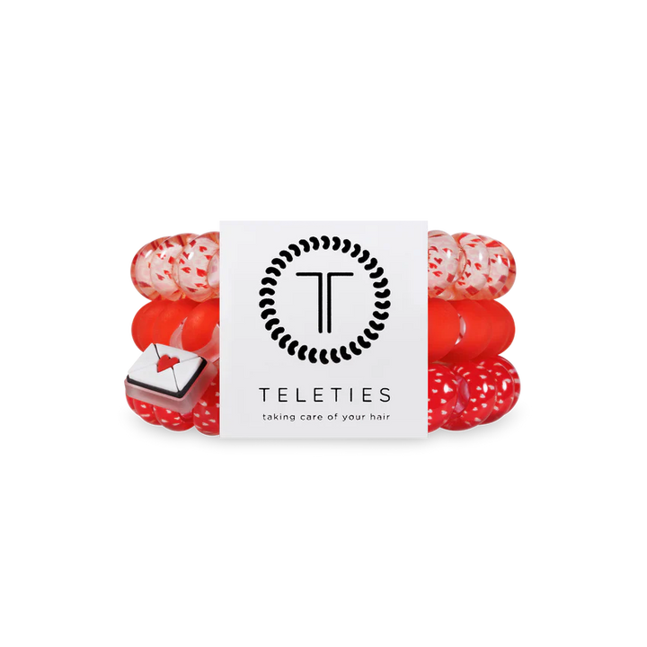 Teleties Hair Tie - Large Band Pack of 3 - Sealed With A Kiss (Ships Next Week)