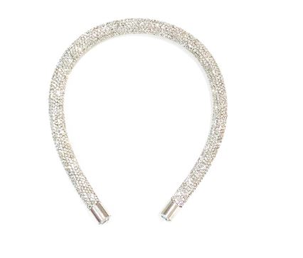 Pave Rhinestone Headband - Crystal